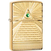 Зажигалка Zippo Armor High Polish Brass Eye of Providence Design 49060
