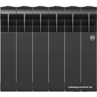 Биметаллический радиатор Royal Thermo Biliner 350 (Noir Sable, 5 секций)
