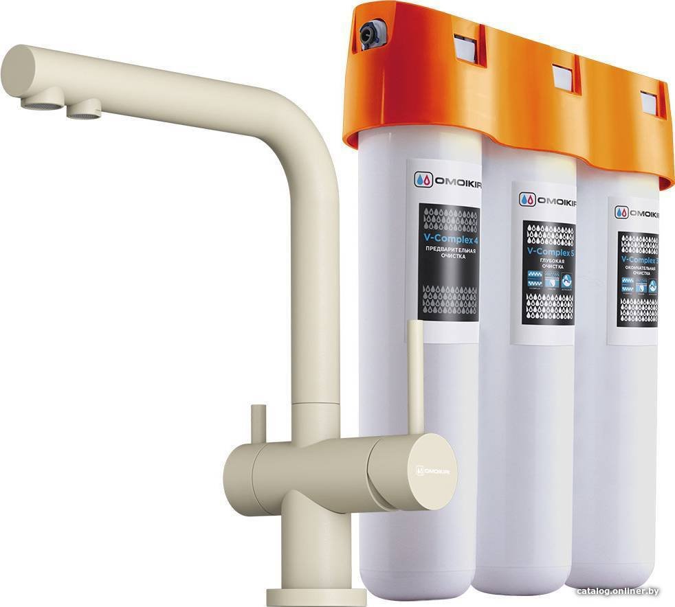 Смеситель Omoikiri Nagano-BE-P + Pure drop Lite