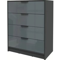 Комод Интерлиния Концепт КТ-К80 Глосс (антрацит/асфальт глянец)