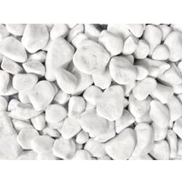 Щебень декоративный РуБелЭко Мрамор галтованный 20-40мм (20кг, белый) в Борисове