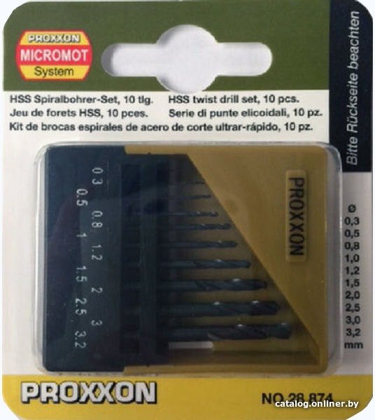 Набор сверл Proxxon 28874 (10 предметов)