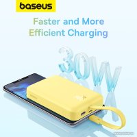 Внешний аккумулятор Baseus Magnetic Fast Charge Power Bank Type-C Edition 30W 10000mAh (желтый)
