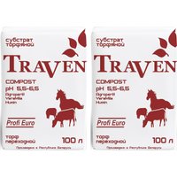Торф Traven компост рН 5.5-6.5 (100 л) 2 шт
