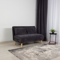 Диван DiArt Элли 1300 (велюр Sensey graphite/ножки светлые)