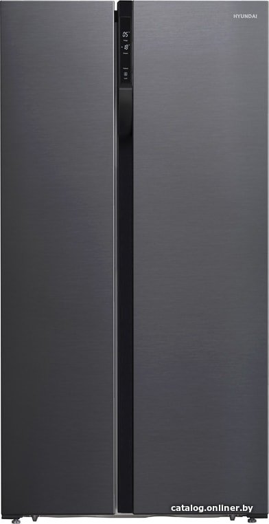 Холодильник side by side Hyundai CS5003F (черная сталь)