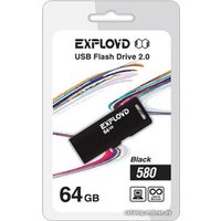 USB Flash Exployd 580 64GB (черный)