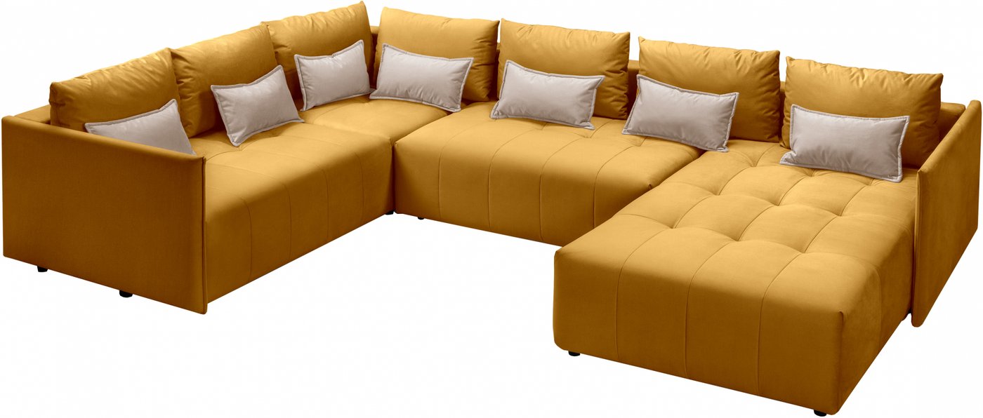 

П-образный диван Mio Tesoro Чилетти (Velutto 18/Velutto 58)