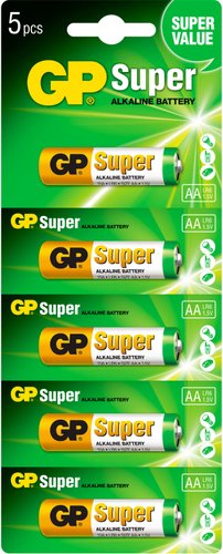 Батарейка GP Super AA 5 шт. LR6/15A