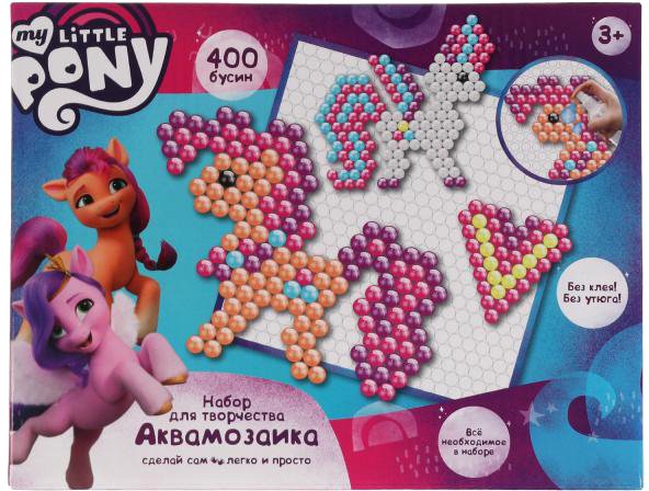 

Набор для создания поделок/игрушек MultiArt Аквамозаика Мой Маленький Пони AB400-MLP3