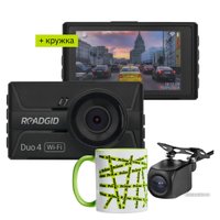Видеорегистратор Roadgid Duo 4 + кружка сувенирная