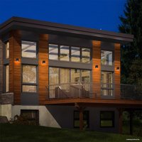 Уличный настенный светильник ESCADA 30007W/01 (черный)