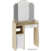 Туалетный столик с зеркалом Трия София Т1 (дуб сонома/белый)