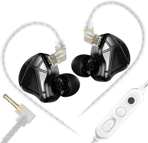 

Наушники KZ Acoustics Axas Gaming 3.5 мм (с микрофоном, черный)