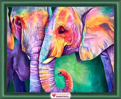 

Алмазная мозаика Алмазная Живопись Мудрость слонов АЖ-1385