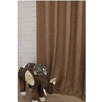 Комплект штор Delfa СШД-050 Flowers Shinil/451 (160x250, темный песок)