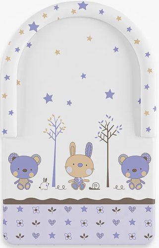 Матрас-кокон Globex Комфорт Звезды 4205/8 (фиолетовый)