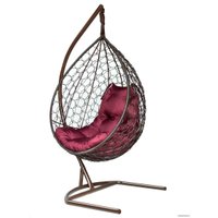 Подвесное кресло LetoLux Liverpool Comfort (шоколад/бордовый)