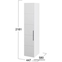 Шкаф-пенал Трия Наоми СМ-208.07.02 L (белый глянец)