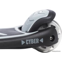 Трехколесный самокат Plank Cyber (черный)