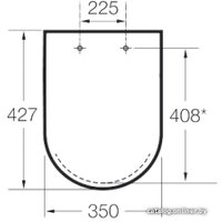 Сиденье для унитаза Roca The Gap Clean Rim A801730004 (белое)