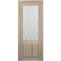 Межкомнатная дверь Юркас Stark ST24 ДО 80x200 (сонома дуб, стекло матовое ромб крупный)