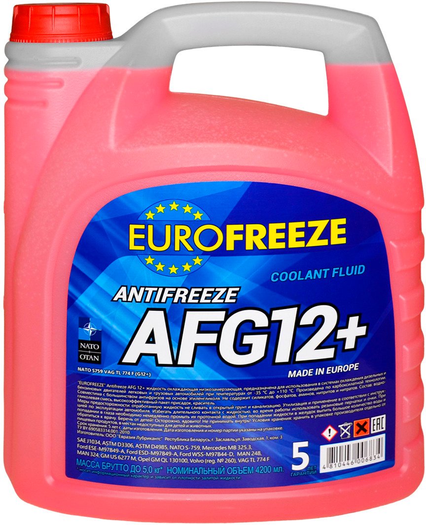 

Антифриз Eurofreeze AFG 12+ -40C 4.8кг