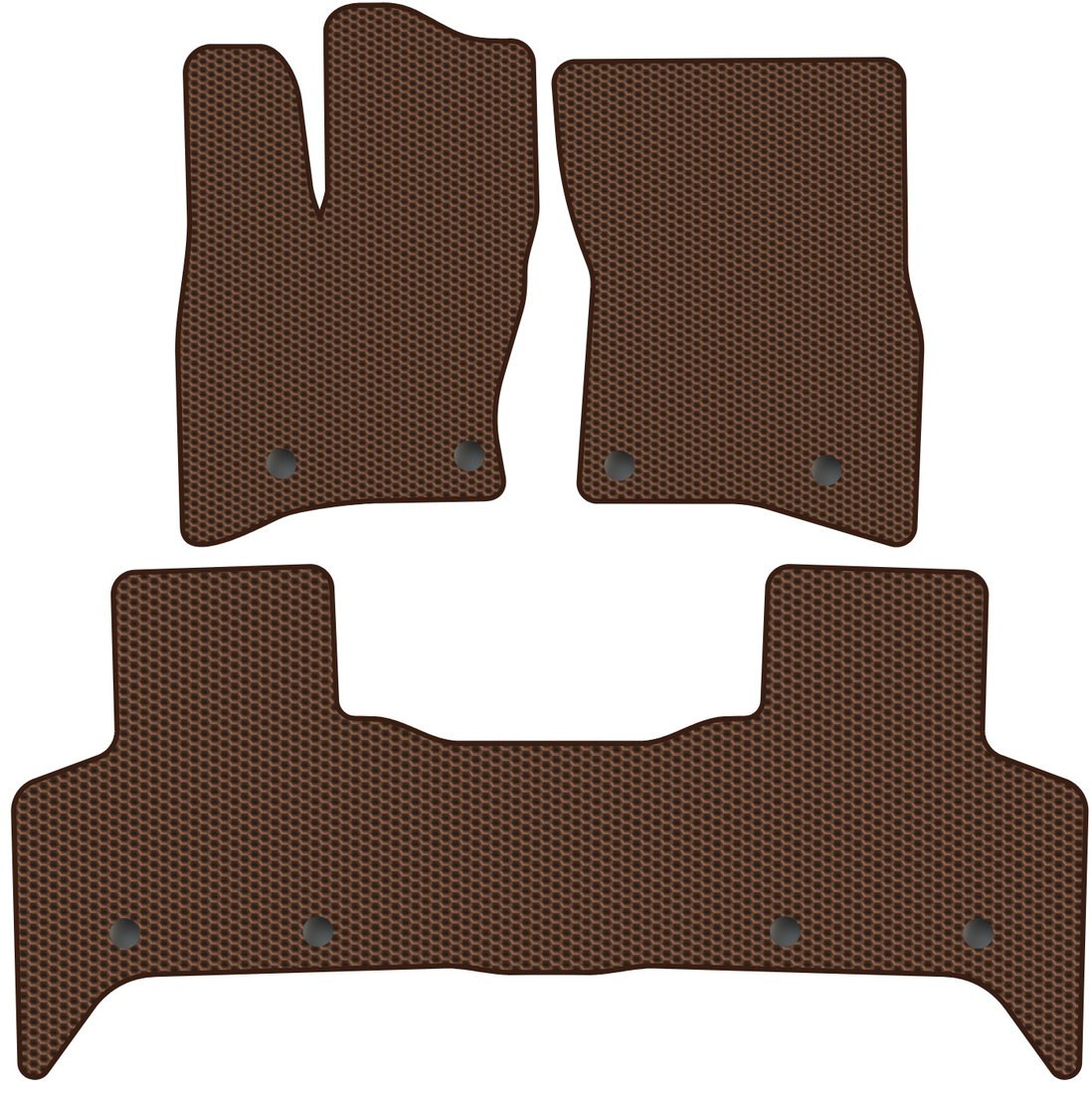 

Комплект ковриков для авто Alicosta Land Rover Defender II (suv 5 дв / 110) 2019 - Н.В. (коричневый, сота)