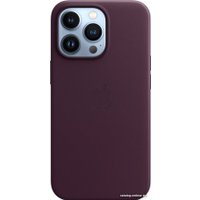 Чехол для телефона Apple MagSafe Leather Case для iPhone 13 Pro (темная вишня)