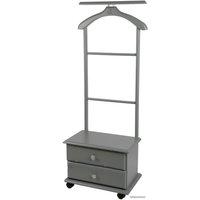 Стойка для одежды Мебелик с ящиками на колесах В 23Н (серый)