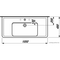 Умывальник Laufen PRO 813958 105x48