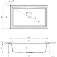 Кухонная мойка Deante Corda ZQA G10D (графитовый металик)