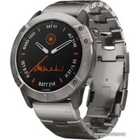 Умные часы Garmin Fenix 6X Pro Solar (титановый)