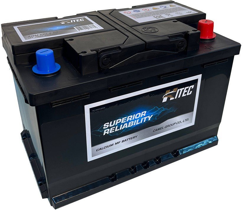

Автомобильный аккумулятор Hitec AGM VRL3 (70 А·ч)