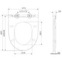 Сиденье для унитаза AM.PM Awe C117853WH