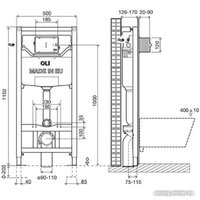 Инсталляция для унитаза OLI 885055+887610