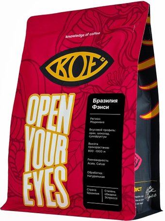 Кофе Kof Бразилия Фэнси зерновой 250 г