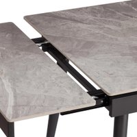 Кухонный стол TetChair Lord Grey 180x80x75 (серый/черный)