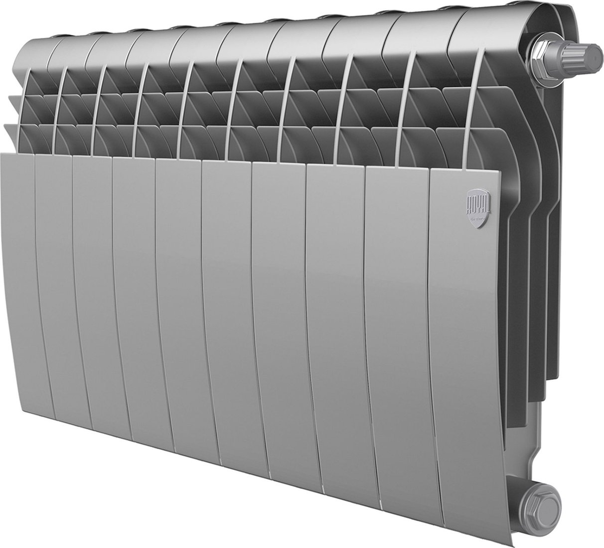 

Дизайн-радиатор Royal Thermo Biliner 350 Silver Satin VR80 - 10 секций