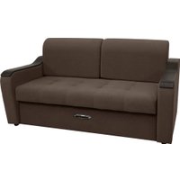 Диван Сириус Лидер-3 НПБ 185x110 (Eva 26 велюр коричневый)