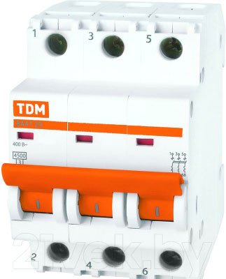 

Выключатель автоматический TDM Electric ВА47-29 3Р 8А (С) 4.5кА SQ0206-0106