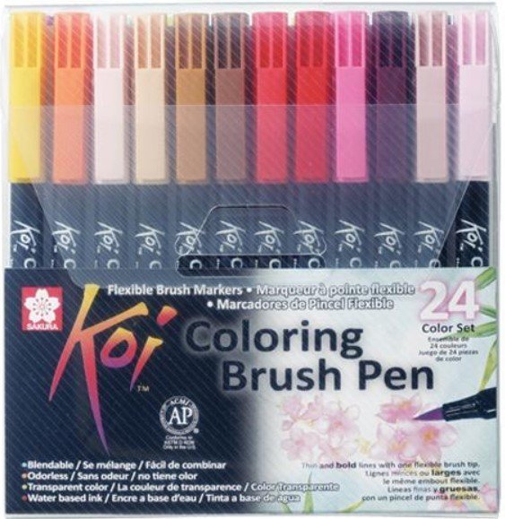 

Sakura Pen Pen Koi Color Brush XBR24A (24 шт)