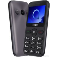 Кнопочный телефон Alcatel 2019G (темно-серый)