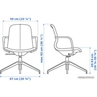  Ikea Лонгфьелль 393.862.04 (гуннаред синий/белый)