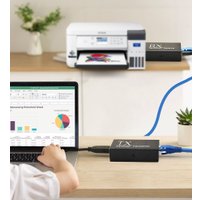 Адаптер USBTOP USB Type-A - RJ45 до 200 м (черный)