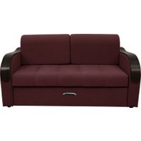 Диван Сириус Лидер-1 НПБ 185x110 (Eva 15 велюр темно-бордовый)