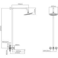 Душевая система  AV Engineering AVROL15-D35