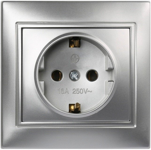 Розетка SmartBuy Венера SBE-01s-16-S1-Z-c