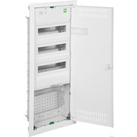 Бокс пластиковый Elektro-Plast MSF TWIN RP комбинированный, 3*12M+1xМП перф., N/PE-шинки, 1xSCHUKO, мет. дверь, белый RAL9016, 358x853x94mm, IP30 в Пинске