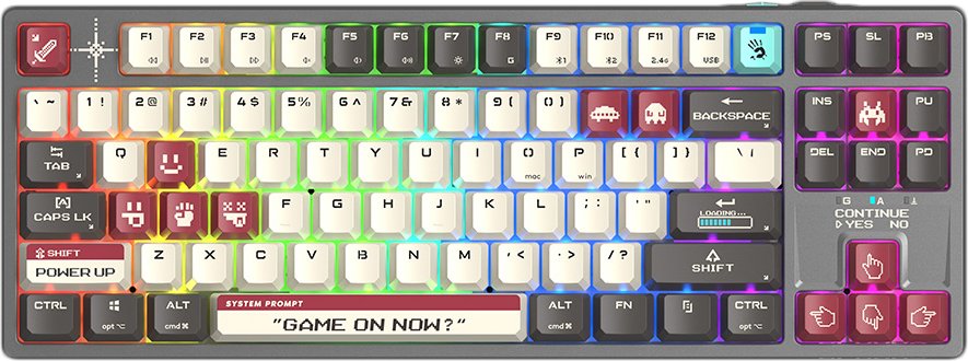

Клавиатура A4Tech Bloody WS87 Pixels Red (Bloody BLMS Red Plus)
